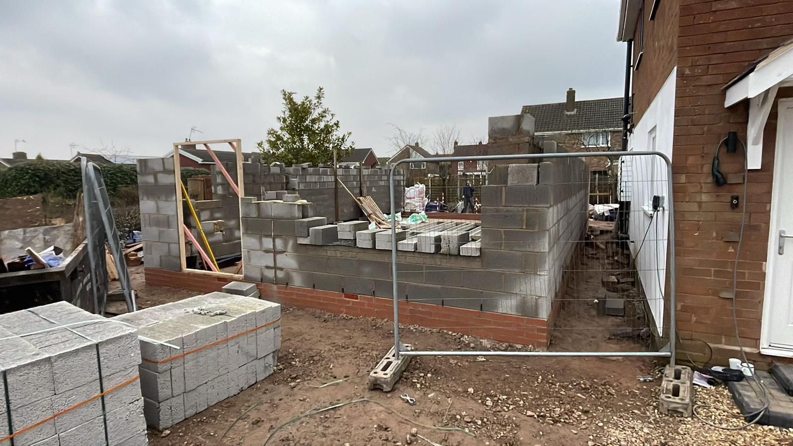 Walls going up 